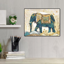 Lade das Bild in den Galerie-Viewer, Elefant - volle Runde Diamant-Malerei - 50x65cm