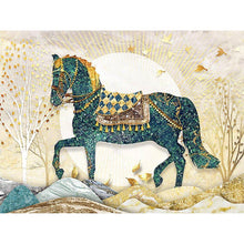 Lade das Bild in den Galerie-Viewer, Pferd - volle Runde Diamant-Malerei - 50x65cm