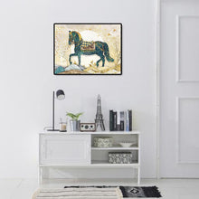 Lade das Bild in den Galerie-Viewer, Pferd - volle Runde Diamant-Malerei - 50x65cm