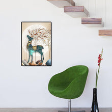 Lade das Bild in den Galerie-Viewer, Elch - volle runde Diamant-Malerei - 50x65cm