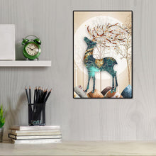 Lade das Bild in den Galerie-Viewer, Elch - volle runde Diamant-Malerei - 50x65cm