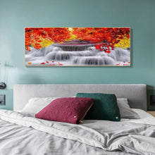 Lade das Bild in den Galerie-Viewer, Wasserfall - volle runde Diamant-Malerei - 50x100cm