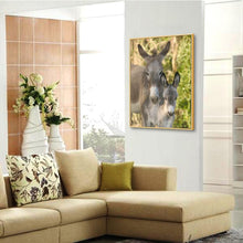 Lade das Bild in den Galerie-Viewer, Esel - voller runder Diamant - 30x40cm