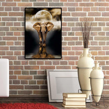 Lade das Bild in den Galerie-Viewer, Elefant - voller runder Diamant - 30x40cm