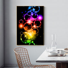 Lade das Bild in den Galerie-Viewer, Blasenkreis - voller runder Diamant - 30x40cm