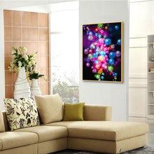 Lade das Bild in den Galerie-Viewer, Blasenkreis - voller runder Diamant - 30x40cm