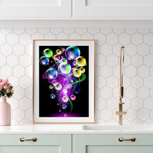 Lade das Bild in den Galerie-Viewer, Blasenkreis - voller runder Diamant - 30x40cm