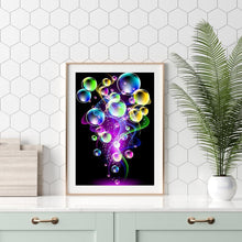Lade das Bild in den Galerie-Viewer, Blasenkreis - voller runder Diamant - 30x40cm
