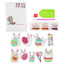 Lade das Bild in den Galerie-Viewer, 8pcs-Kaninchen-Diy Handwerk Aufkleber