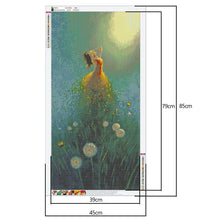 Lade das Bild in den Galerie-Viewer, Fee Mädchen - volle Runde Diamant-Malerei - 85x45cm