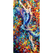 Lade das Bild in den Galerie-Viewer, Tänzerin - volle Runde Diamant-Malerei - 85x45cm