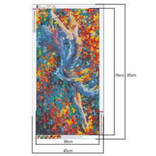 Lade das Bild in den Galerie-Viewer, Tänzerin - volle Runde Diamant-Malerei - 85x45cm