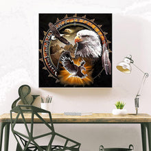 Lade das Bild in den Galerie-Viewer, Adler - voller runder Diamant - 40x40cm