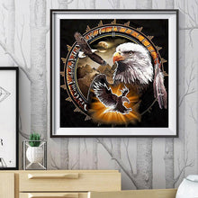 Lade das Bild in den Galerie-Viewer, Adler - voller runder Diamant - 40x40cm