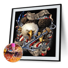 Lade das Bild in den Galerie-Viewer, Adler - voller runder Diamant - 40x40cm