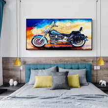 Lade das Bild in den Galerie-Viewer, Motorrad - voller runder Diamant - 85x45cm