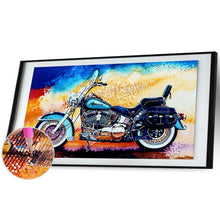 Lade das Bild in den Galerie-Viewer, Motorrad - voller runder Diamant - 85x45cm