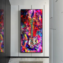 Lade das Bild in den Galerie-Viewer, Gitarre - voller runder Diamant - 45x85cm
