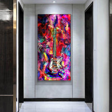 Lade das Bild in den Galerie-Viewer, Gitarre - voller runder Diamant - 45x85cm