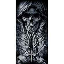 Lade das Bild in den Galerie-Viewer, Skelett beten - voller runder Diamant - 45x85cm