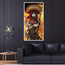 Lade das Bild in den Galerie-Viewer, Piratenportrait - voller runder Diamant - 45x85cm
