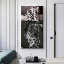 Lade das Bild in den Galerie-Viewer, Hund - voller runder Diamant - 45x85cm