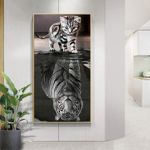 Lade das Bild in den Galerie-Viewer, Hund - voller runder Diamant - 45x85cm