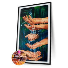 Lade das Bild in den Galerie-Viewer, Handation - voller runder Diamant - 45x85cm
