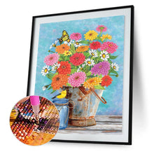 Lade das Bild in den Galerie-Viewer, Blütenblüten - voller runder Diamant - 30x40cm