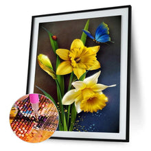 Lade das Bild in den Galerie-Viewer, Blütenblüten - voller runder Diamant - 30x40cm