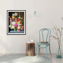 Lade das Bild in den Galerie-Viewer, Blütenblüten - voller runder Diamant - 30x40cm