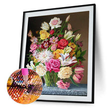 Lade das Bild in den Galerie-Viewer, Blütenblüten - voller runder Diamant - 30x40cm