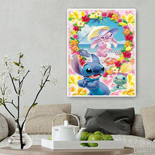 Lade das Bild in den Galerie-Viewer, Cartoon Hund Familie - voller runder Diamant - 40x50cm