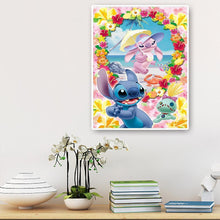 Lade das Bild in den Galerie-Viewer, Cartoon Hund Familie - voller runder Diamant - 40x50cm
