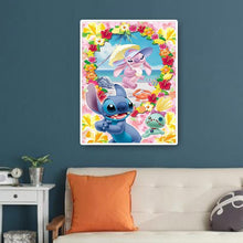 Lade das Bild in den Galerie-Viewer, Cartoon Hund Familie - voller runder Diamant - 40x50cm