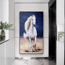 Lade das Bild in den Galerie-Viewer, Pferd - voller runder Diamant - 45x85cm