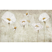 Lade das Bild in den Galerie-Viewer, Weiße Blumen - voller runder Diamant - 100x50cm