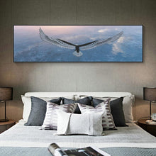 Lade das Bild in den Galerie-Viewer, Adler - voller runder Diamant - 80x30cm