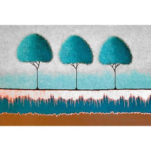 Lade das Bild in den Galerie-Viewer, Drei Bäume - voller runder Diamant - 100x50cm