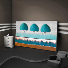 Lade das Bild in den Galerie-Viewer, Drei Bäume - voller runder Diamant - 100x50cm