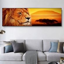 Lade das Bild in den Galerie-Viewer, Tiger - voller runder Diamant - 80x30cm