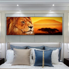 Lade das Bild in den Galerie-Viewer, Tiger - voller runder Diamant - 80x30cm