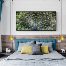 Lade das Bild in den Galerie-Viewer, Pfau - voller runder Diamant - 100x50cm