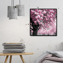 Lade das Bild in den Galerie-Viewer, Kirschbaum - voller runder Diamant - 30x30cm
