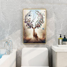 Lade das Bild in den Galerie-Viewer, Hirsch - voller runder Diamant - 45x85cm