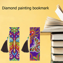 Lade das Bild in den Galerie-Viewer, 2pcs Butterfly-DIY Diamond Painting Lesezeichen