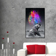 Lade das Bild in den Galerie-Viewer, Elefantentier - voller runder Diamant - 40x60cm