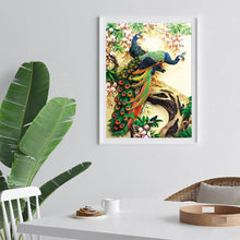 Lade das Bild in den Galerie-Viewer, Pfau - voller quadratischer Diamant - 40x50cm