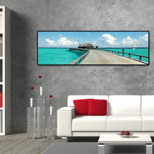 Lade das Bild in den Galerie-Viewer, Seestütze - voller runder Diamant - 120x40cm