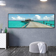 Lade das Bild in den Galerie-Viewer, Seestütze - voller runder Diamant - 120x40cm